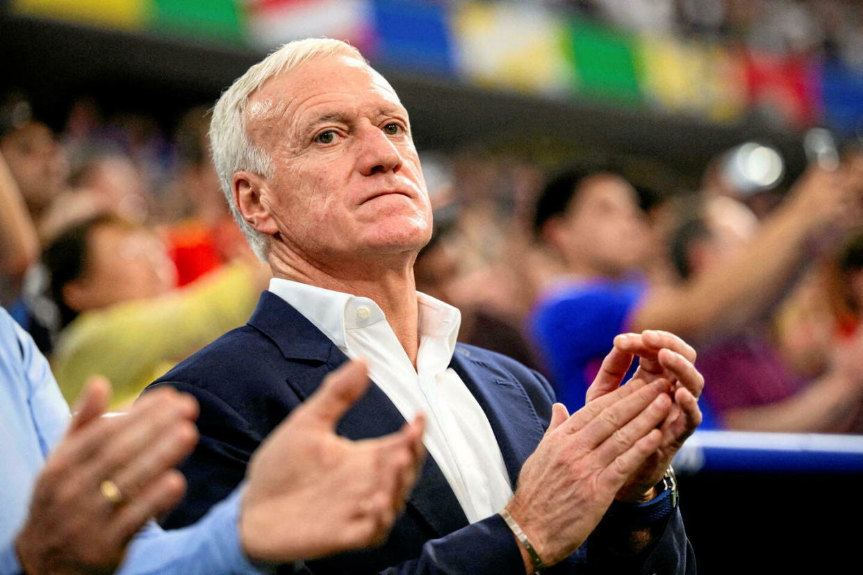 Le 9 juillet 2024, la fin du rêve bleu pour Didier Deschamps.  - Credit:DPA / DPA/ABACA