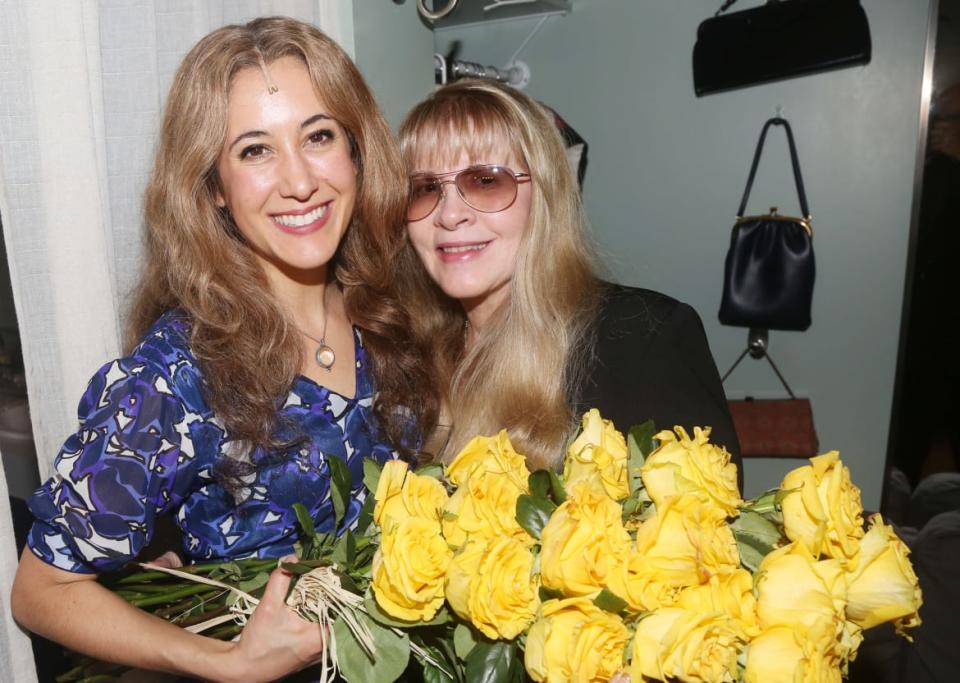 <div class="inline-image__caption"><p>Vanessa Carlton as "Carole King" and Stevie Nicks pose backstage at the hit musical "Beautiful: The Carole King Musical" on Broadway at The Stephen Sondheim Theatre on June 27, 2019 in New York City.</p></div> <div class="inline-image__credit">Bruce Glikas/WireImage/Getty</div>