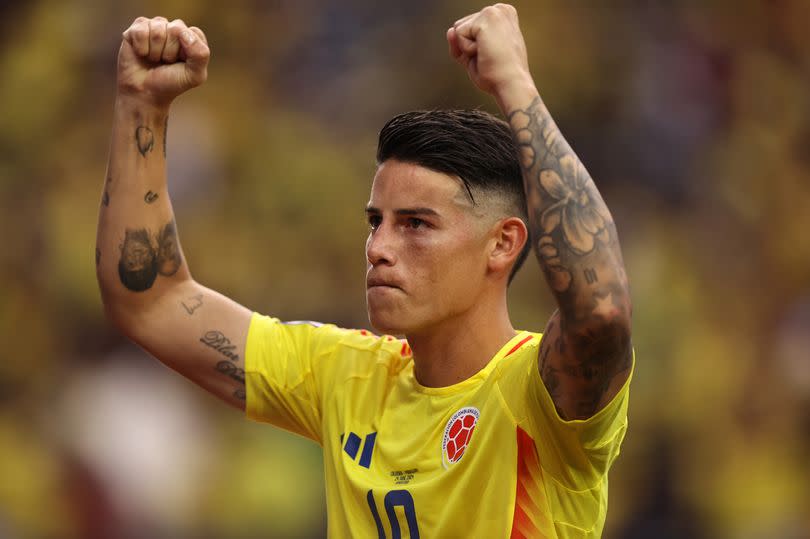 James Rodriguez put in a brilliant display on Monday