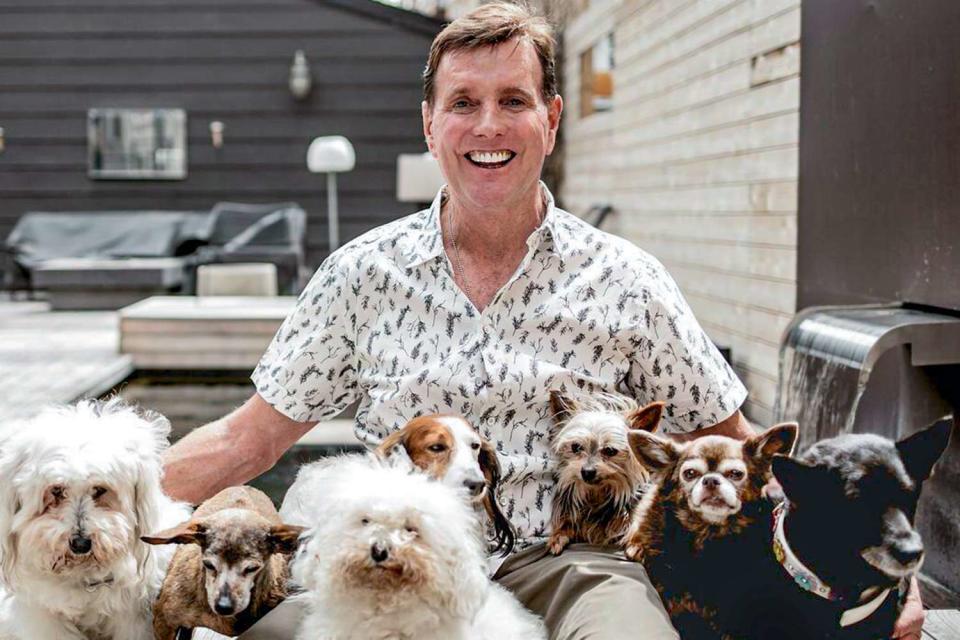 <p>Melissa Markle</p> Steve Greig and his rescue dogs