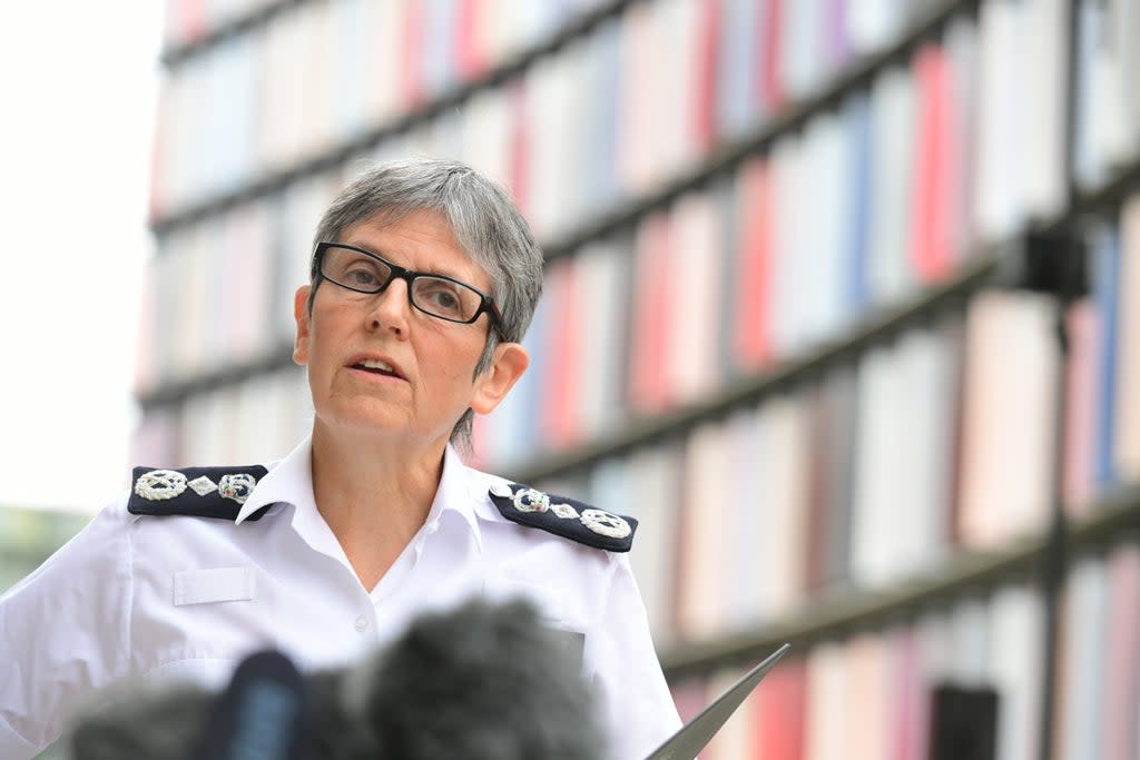 Metropolitan Police Commissioner Dame Cressida Dick (Ian West/PA) (PA Wire)