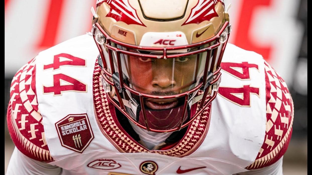 Florida State Seminole linebacker Brendan Gant is a redshirt junior. Gant, who was a standout football player at Kathleen High School, played in the Cheez-It Bowl on Thursday.