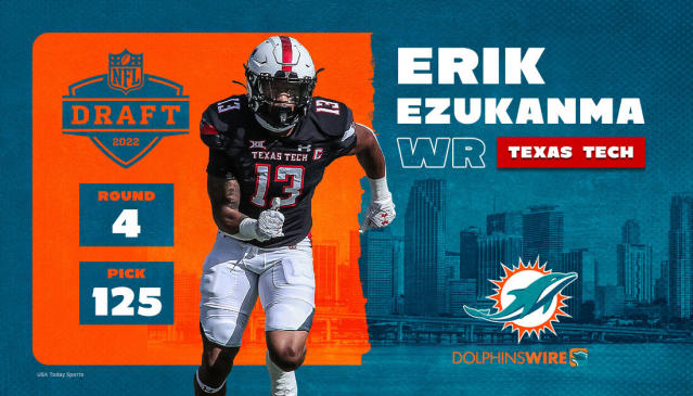 Dolphins select WR Erik Ezukanma with pick No. 125 in the 2022 NFL
