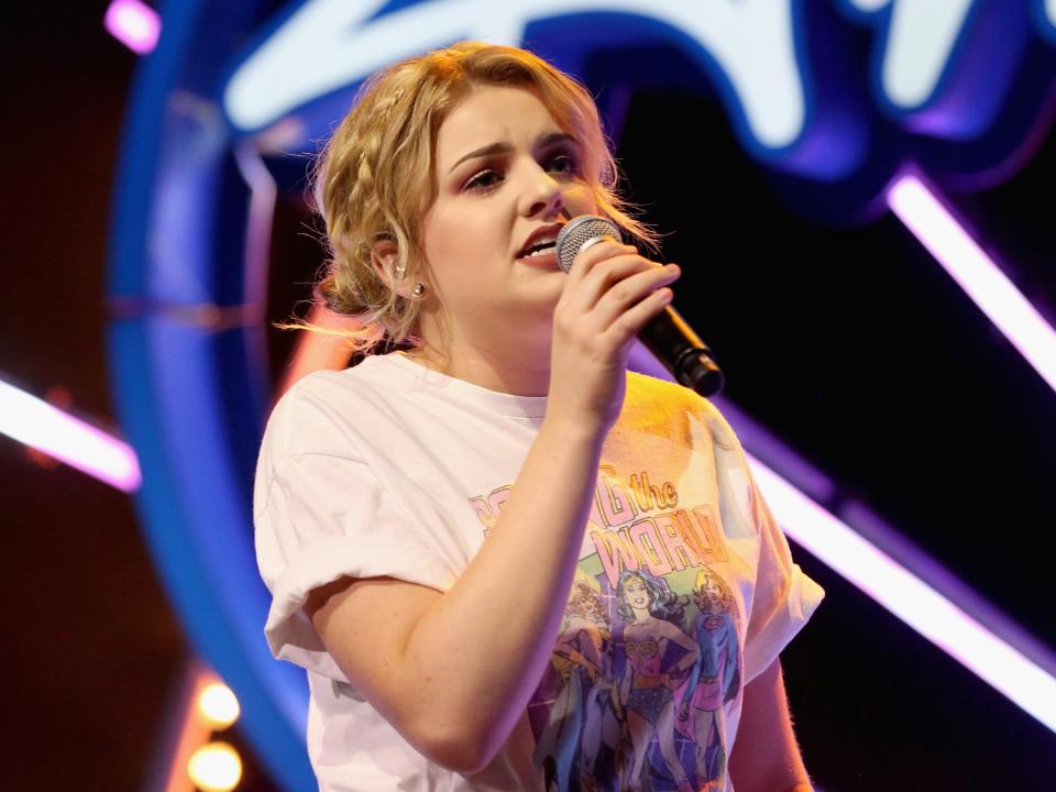 Maddie poppe competing on american idol