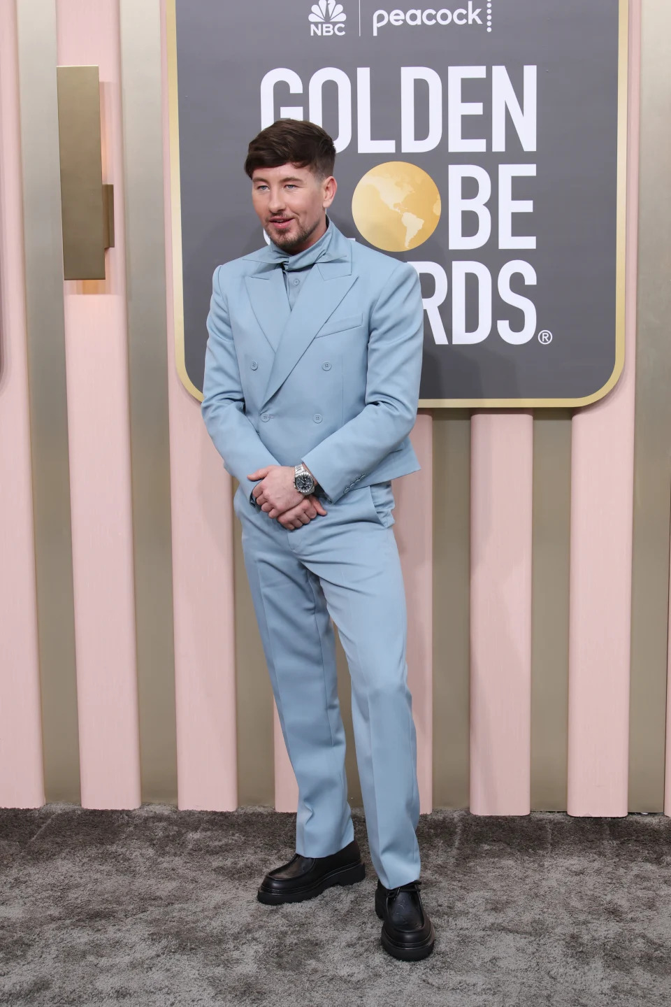 BEVERLY HILLS, CALIFORNIA - JANUARY 10: Barry Keoghan attends the 80th Annual Golden Globe Awards at The Beverly Hilton on January 10, 2023 in Beverly Hills, California. (Photo by Daniele Venturelli/WireImage)