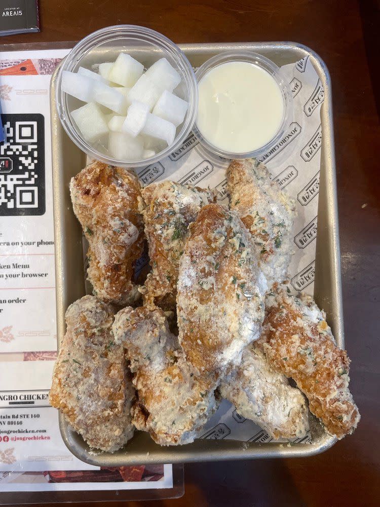 Snow Cheddar Wings at Jong-Ro Korean Chicken Restaurant in Las Vegas