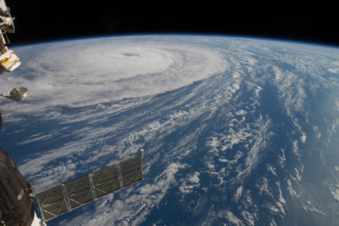 <span class="caption">Crew at the International Space Station capture Typhoon Noru.</span> <span class="attribution"><span class="source">NASA</span></span>