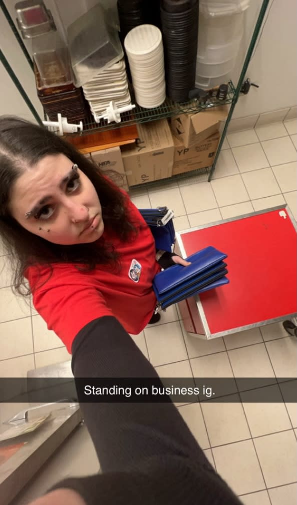 One worker went over their 15 minute break, forcing Ket to radio the employee to let them know they were needed on the floor. tiktok.com/@ketaminelorde