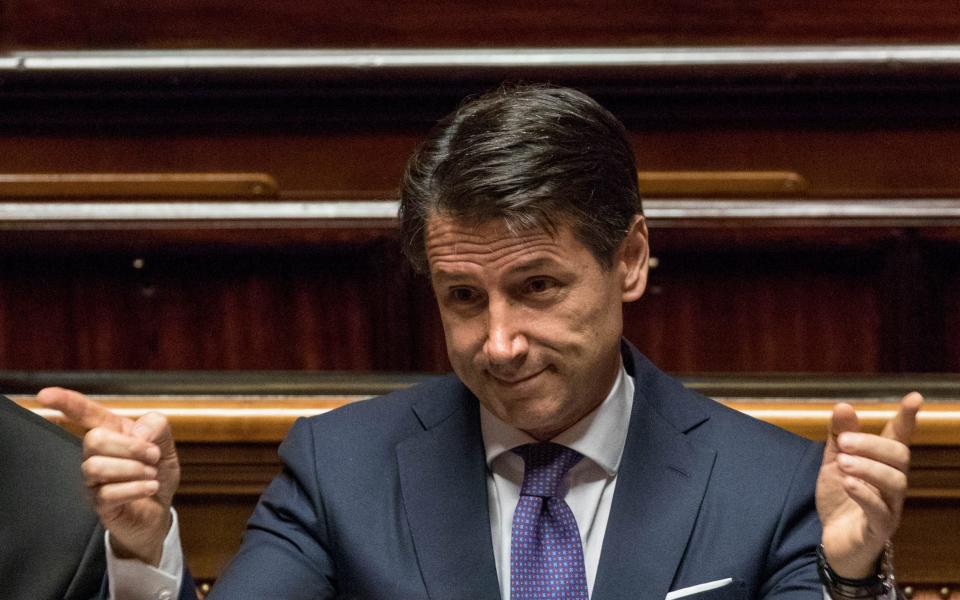  Italian Premier Giuseppe Conte Makes Maiden Speech To Parliament - Bloomberg