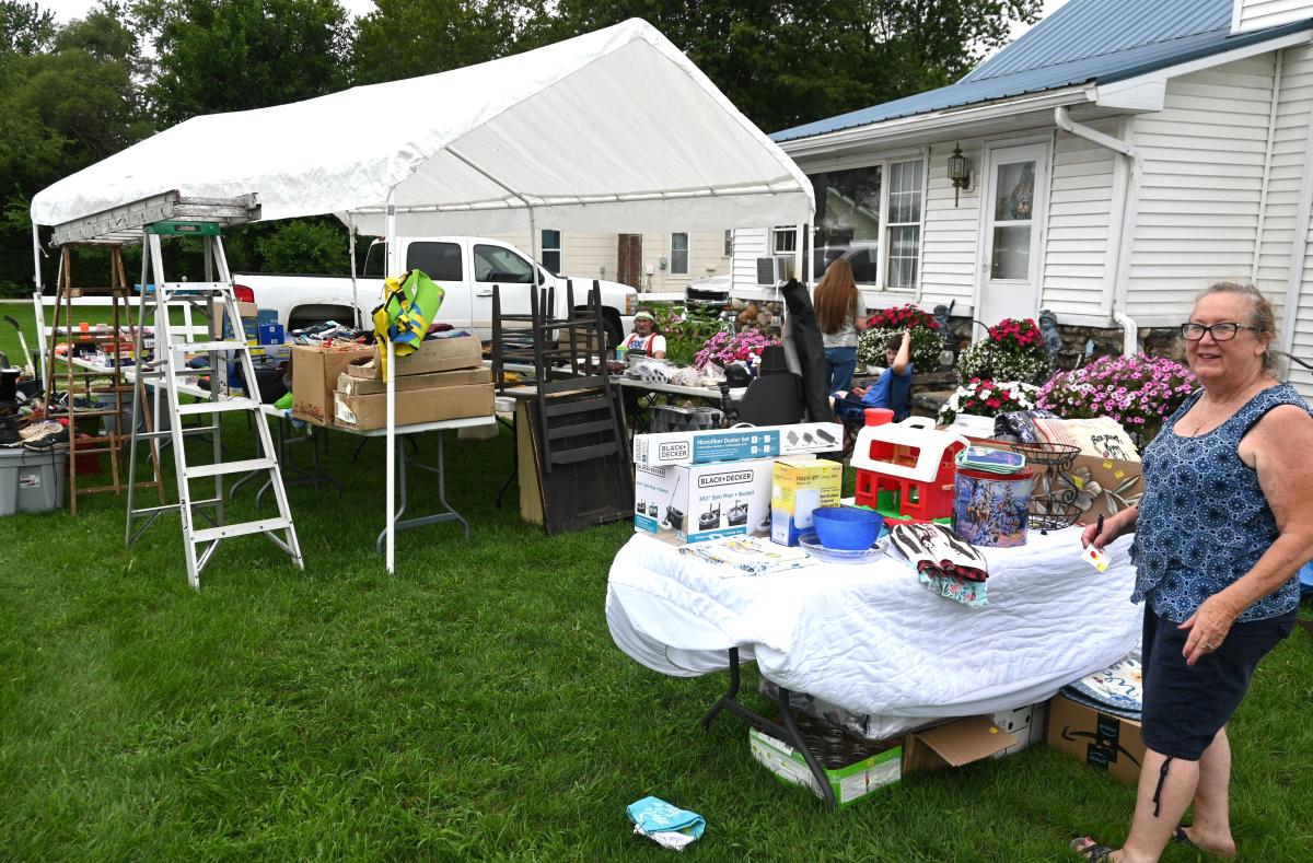 The US 12 garage sale is underway