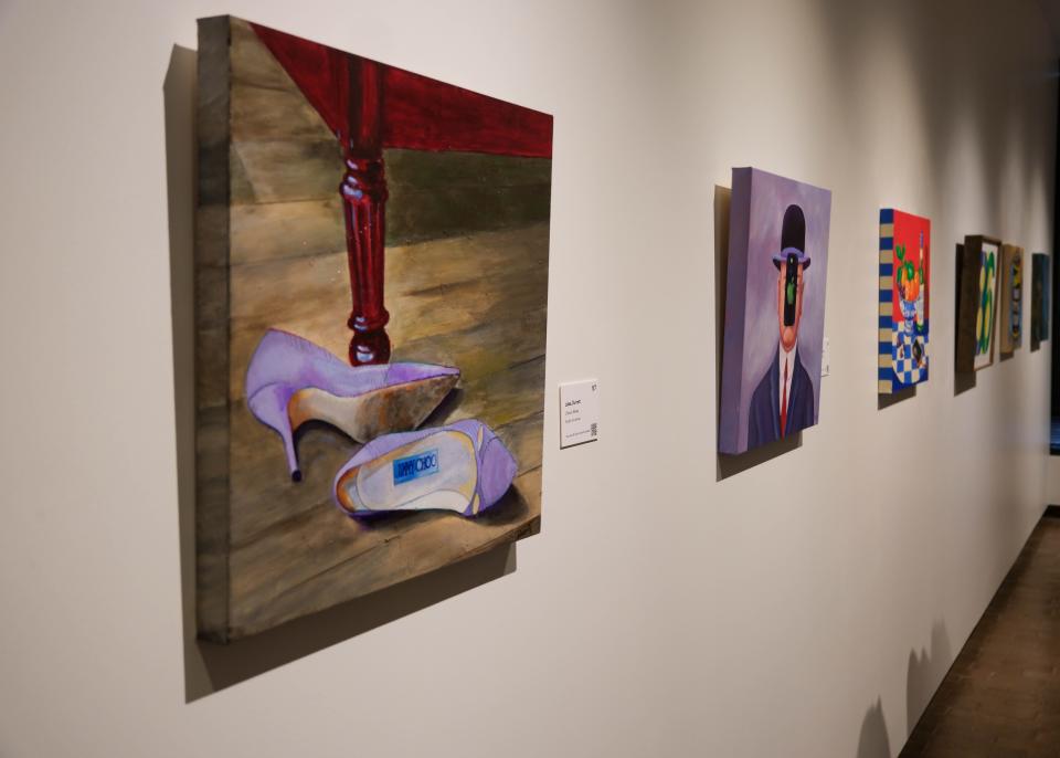 Over 100 paintings from local artists were featured at the 20x20 Art Exhibition and Silent Auction at the Amarillo Museum of Art on the campus of Amarillo College.