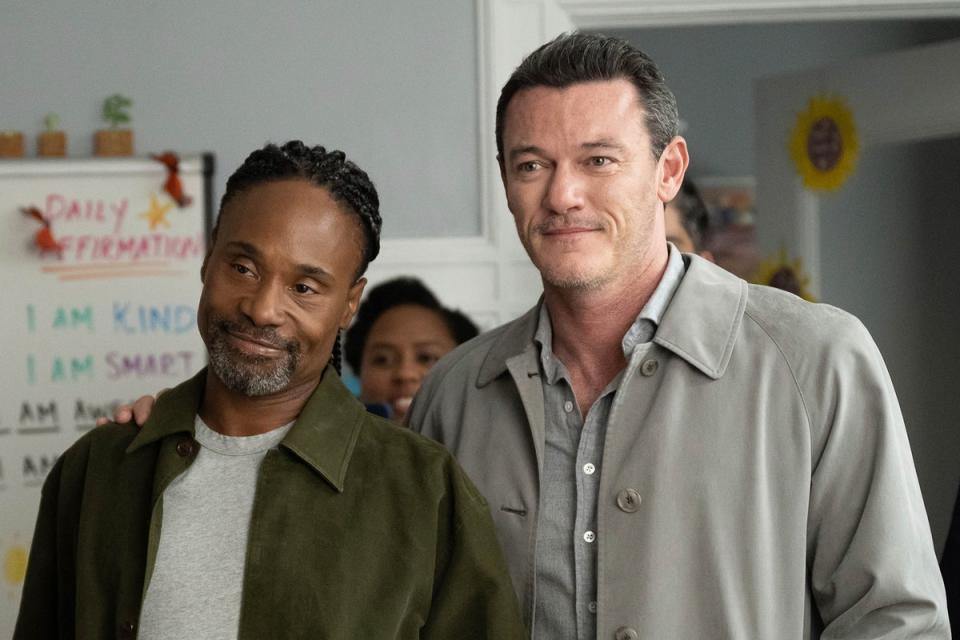 Impending acrimony: Billy Porter and Luke Evans in the family drama ‘Our Son’ (Universal)