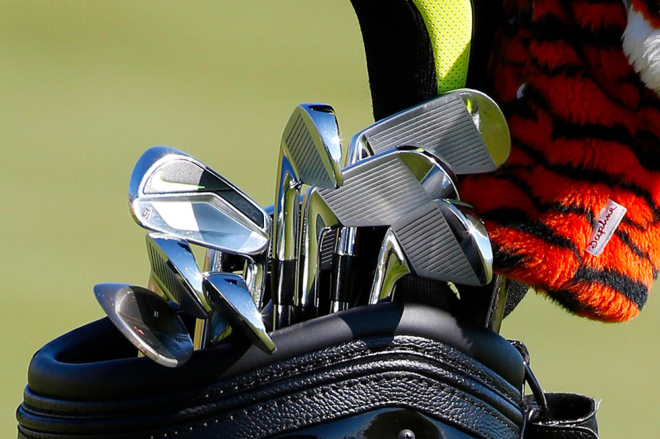 Tiger Woods Nike iron in 2015