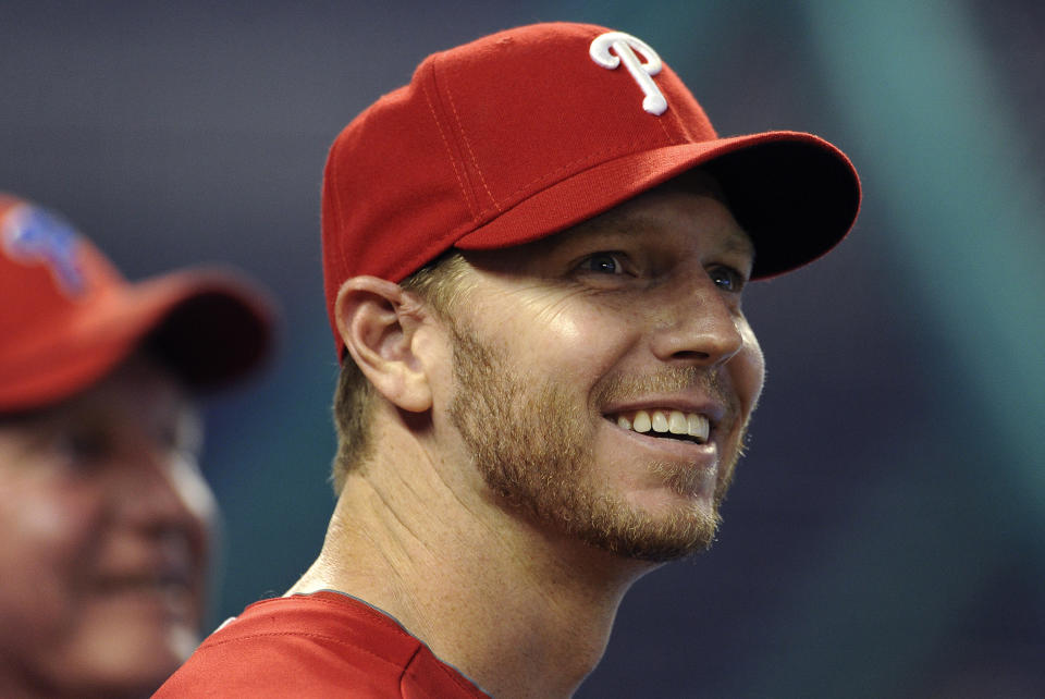 <p>Roy Halladay (1977-2017): Two-time Cy Young Award winner and eight-time All-Star pitcher. </p>