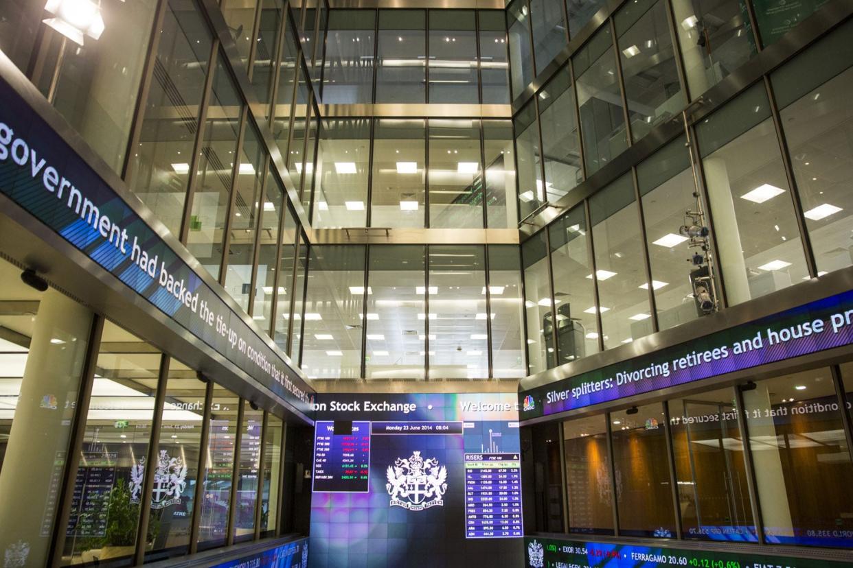 The FTSE 100 gained 45.36 points to 7133.57 earlier (Rob Stothard/Getty Images)