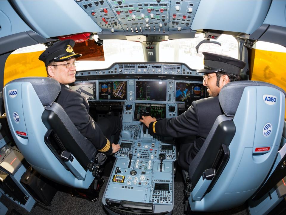 Airbus A350 cockpit