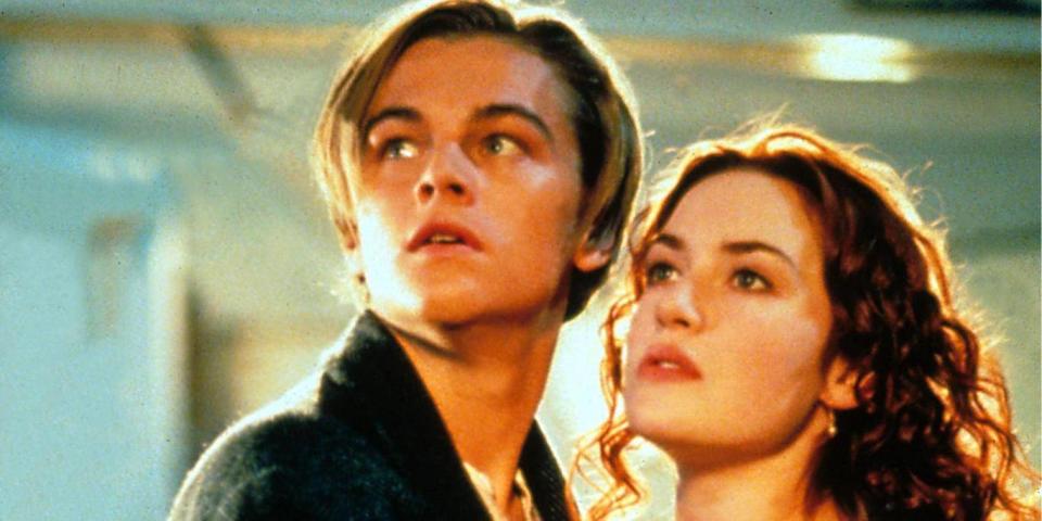 Leo DiCaprio and Kate Winslet in Titanic (Moviestore/Rex )