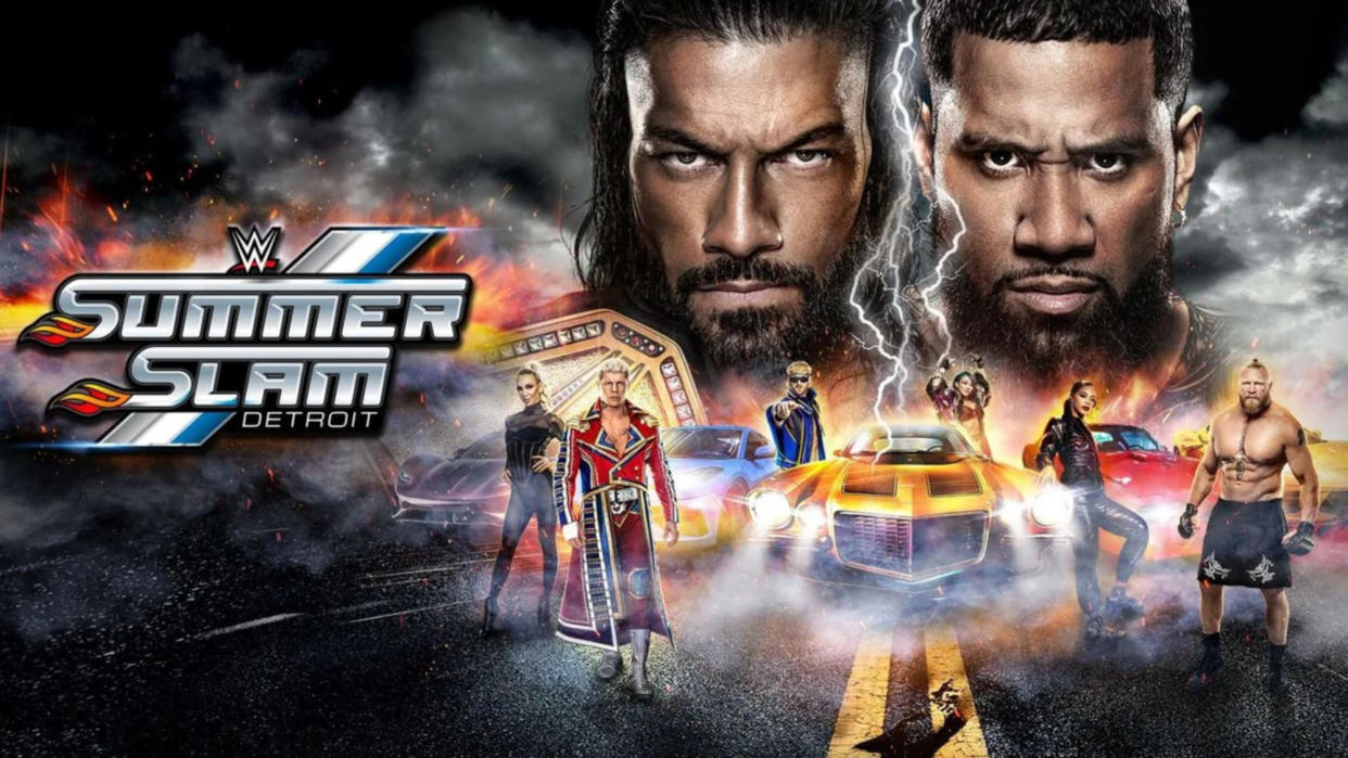  Promotional artwork for the 2023 WWE SummerSlam 