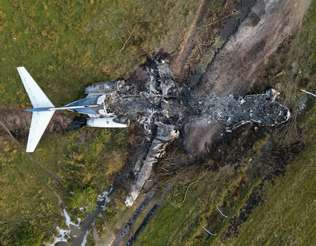 APTOPIX Texas-Plane Fire (© 2021 Houston Chronicle)