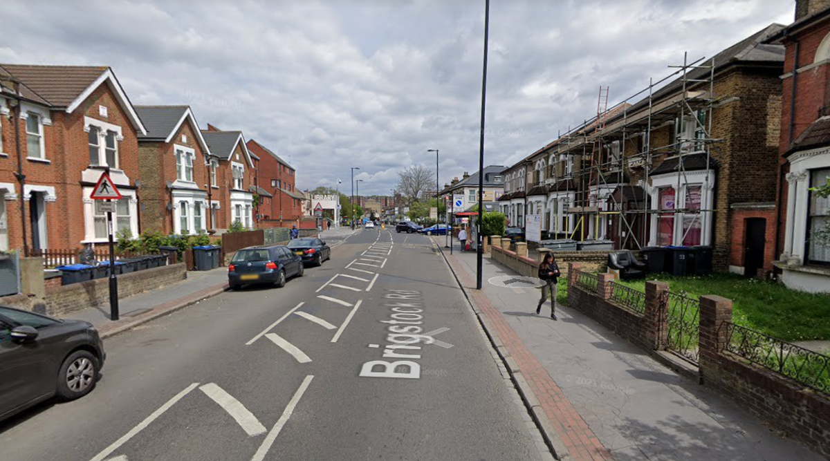 The woman was found in a residential property on Brigstock Road in Thornton Heath (Google)