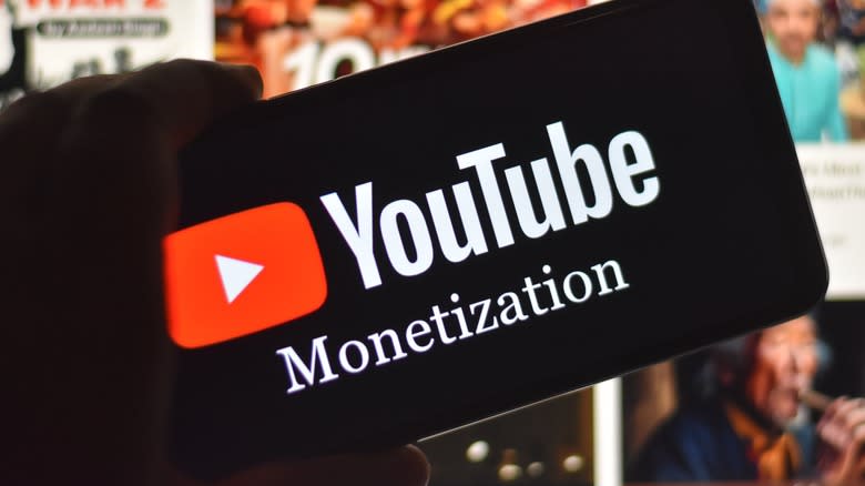 YouTube monetization sign