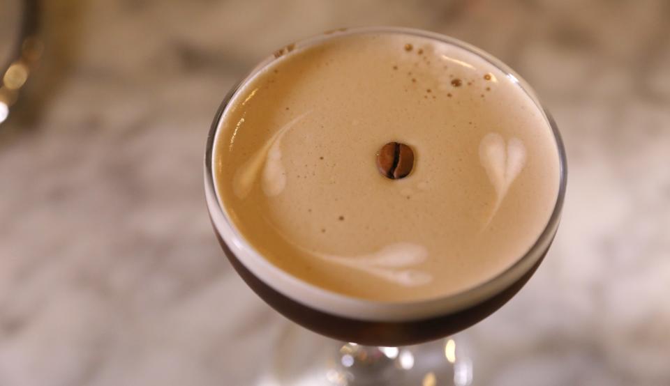 A cookie dough whiskey espresso martini at Branca Midtown in Rochester Friday, Oct. 20, 2023.