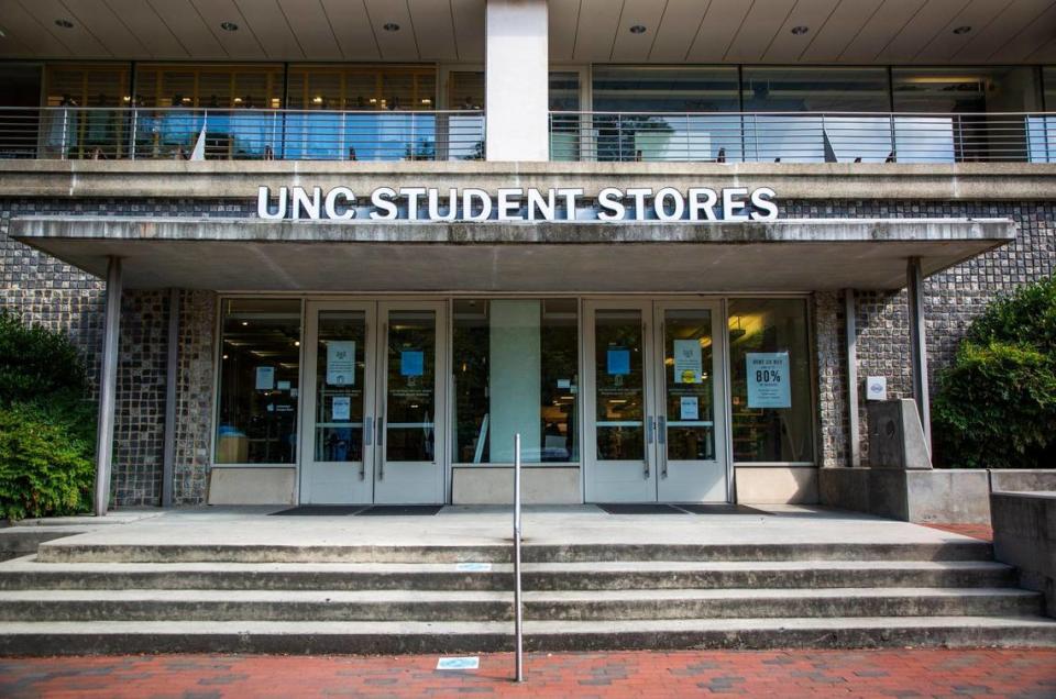 The UNC Student Stores is located in the Daniels Building, one of four on UNC Chapel Hill’s campus that have been recommended for renaming under a new policy approved by the UNC Board of Trustees during a meeting on Thursday, July 16, 2020, in Chapel Hill, N.C. The other three buildings are Carr Building, Ruffin Residence Hall and Aycock Residence Hall.