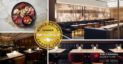 Air Canada has been recognized with multiple awards at the 2024 Skytrax World Airline Awards, including for having the world’s Best Business Class Lounge Dining and also the Best Cabin Crew in Canada. (CNW Group/Air Canada)