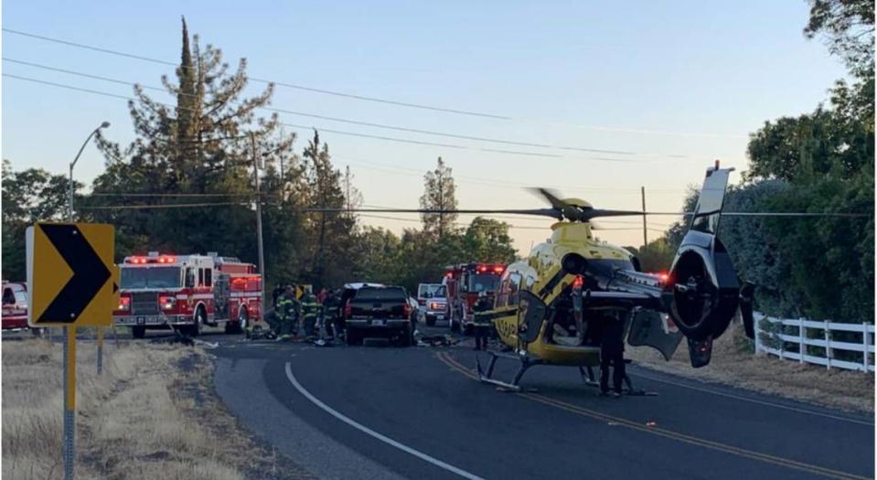 A man was killed and a suspected drunk driver was arrested after two vehicles collided on Orange Blossom Road east of Oakdale, California.