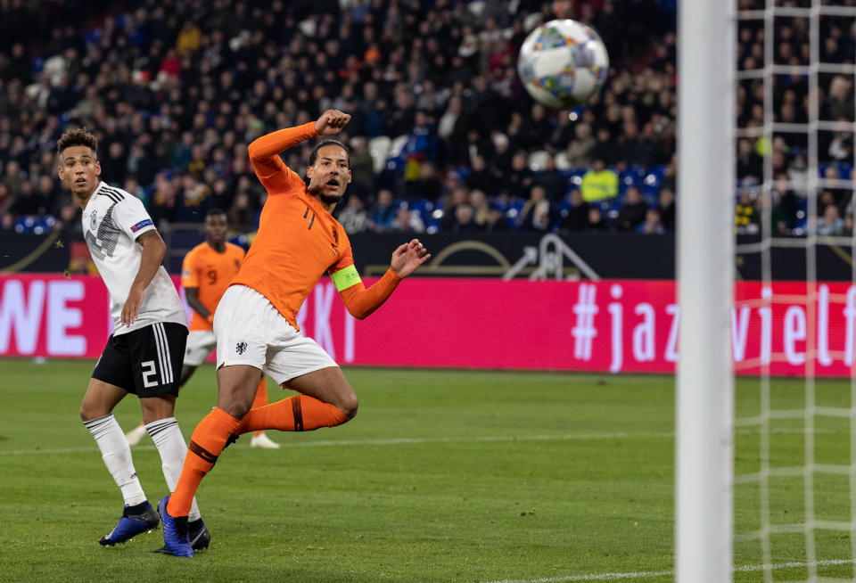 Virgil Van Dijk scored the equalizer, but the celebration had to wait. (Photo by Boris Streubel/Getty Images)