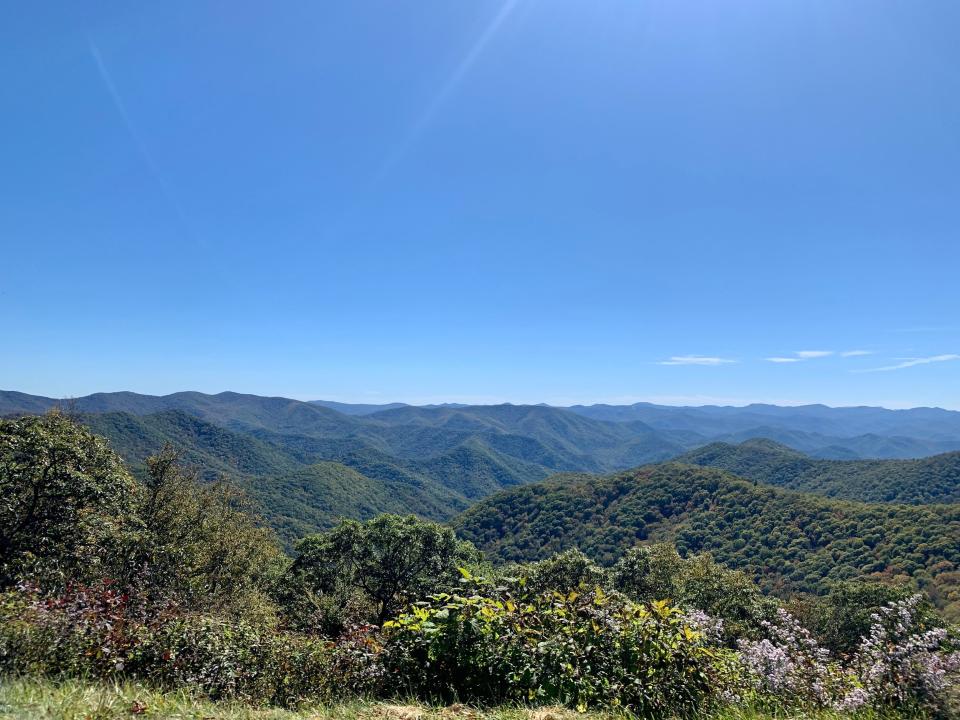 Mountains along the Blue Ridge Parkway