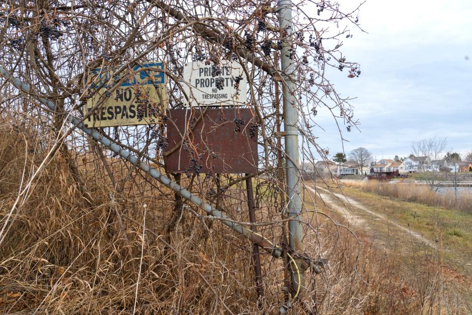 The former entrance to the Thermo Fisher Scientific loading docks is one of the few reminders of the plant, which has since been demolished. The Two Rivers plant made laboratory equipment and moved some of the work to Mexico.