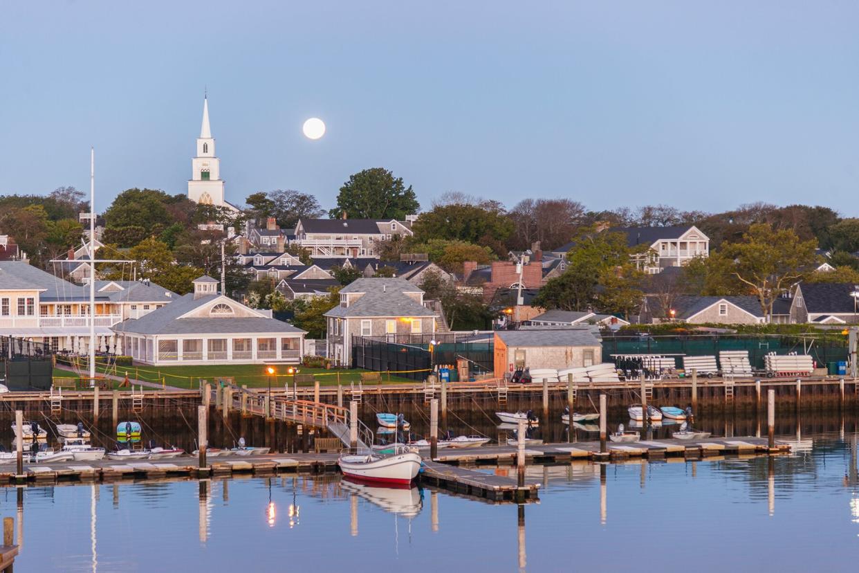 USA, Massachusetts, Nantucket Island . The Harbor