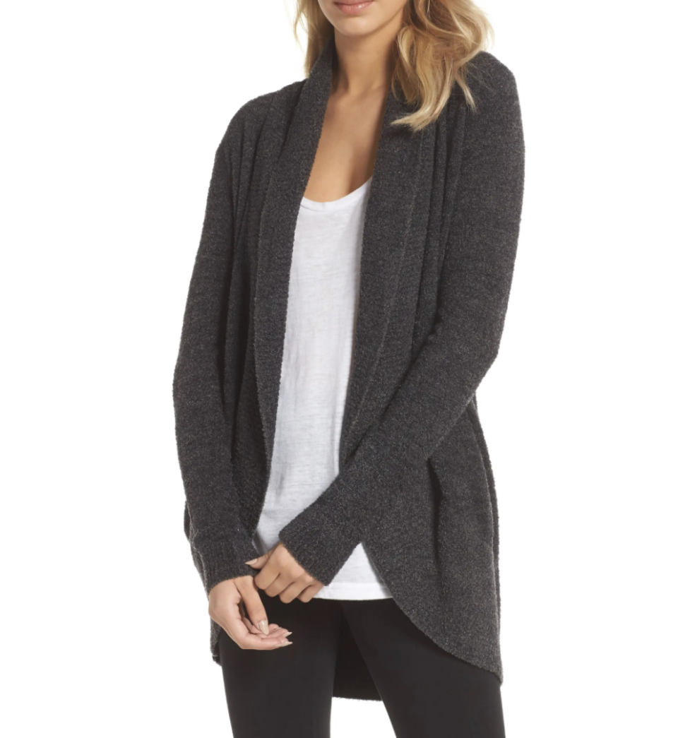 Barefoot Dreams CozyChic Lite Circle Cardigan in Carbon (Photo via Nordstrom Canada)



