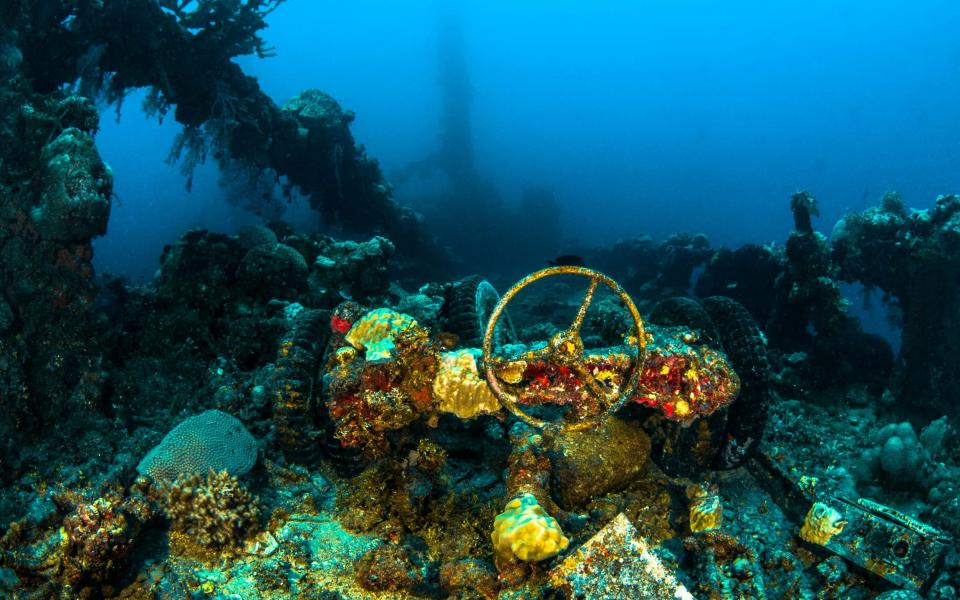 A Japanese wreck in Truk Lagoon - iStock