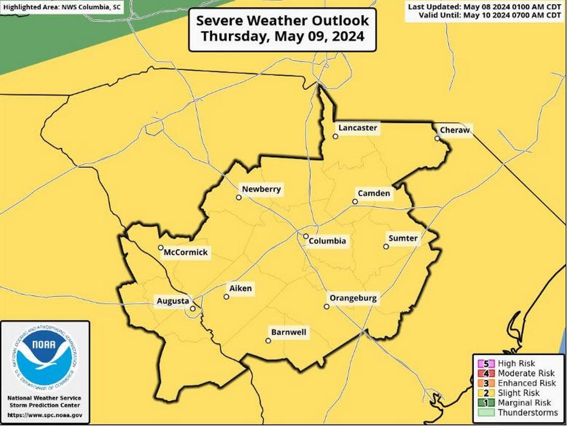 Severe weather is in the forecast. National Weather Service