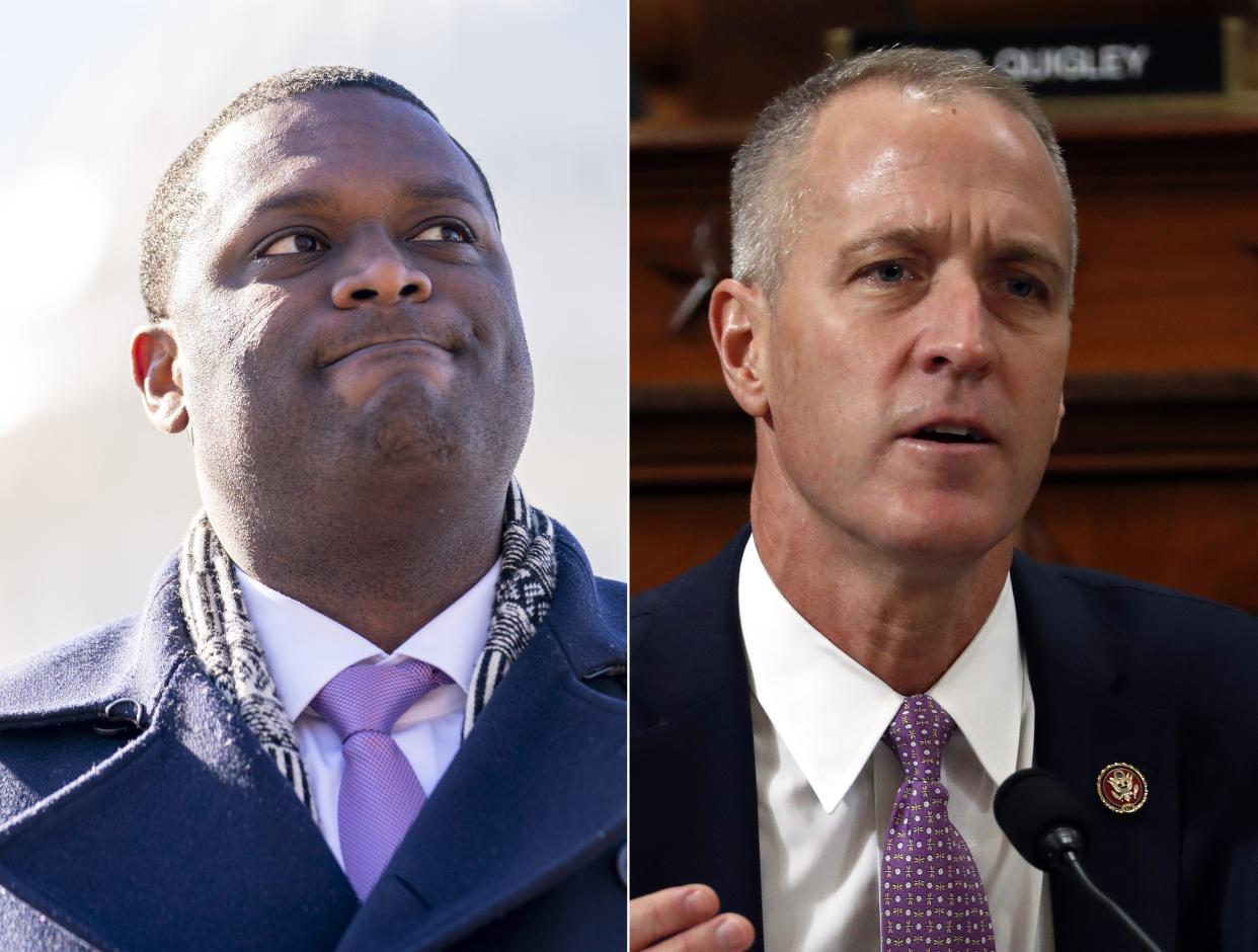 Rep. Mondaire Jones, left, and Rep. Sean Patrick Maloney. 