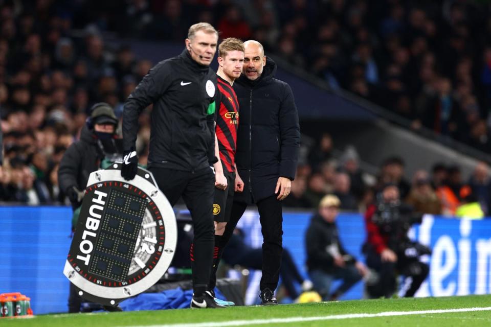 Kevin De Bruyne started on the bench and couldn’t change the game when introduce (Getty Images)