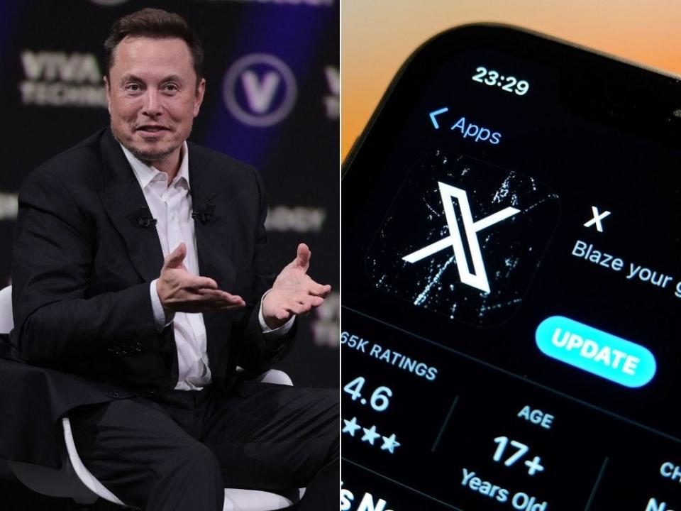 X owner Elon Musk (left) said last month that he might be rolling out a paywall to all users.