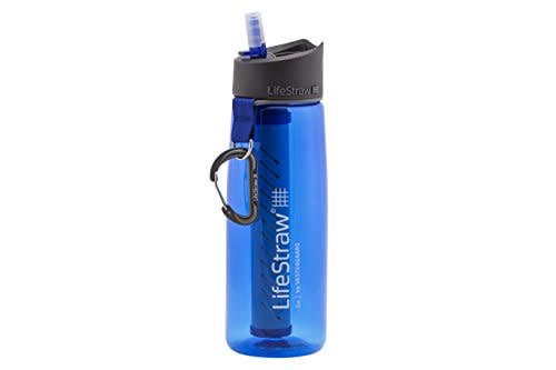 LifeStraw Go Water Filter Bottle with 2-Stage Integrated Filter Straw for Hiking, Backpacking,…