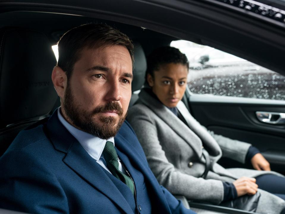 Martin Compston and Shalom Brune-Franklin in Line of Duty (BBC/World Productions/Steffan Hill)