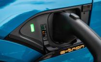 <p>At its maximum charging rate, the e-tron is able to charge from zero to 80 percent in about 30 minutes and can add 54 miles of range in about 10 minutes.</p>