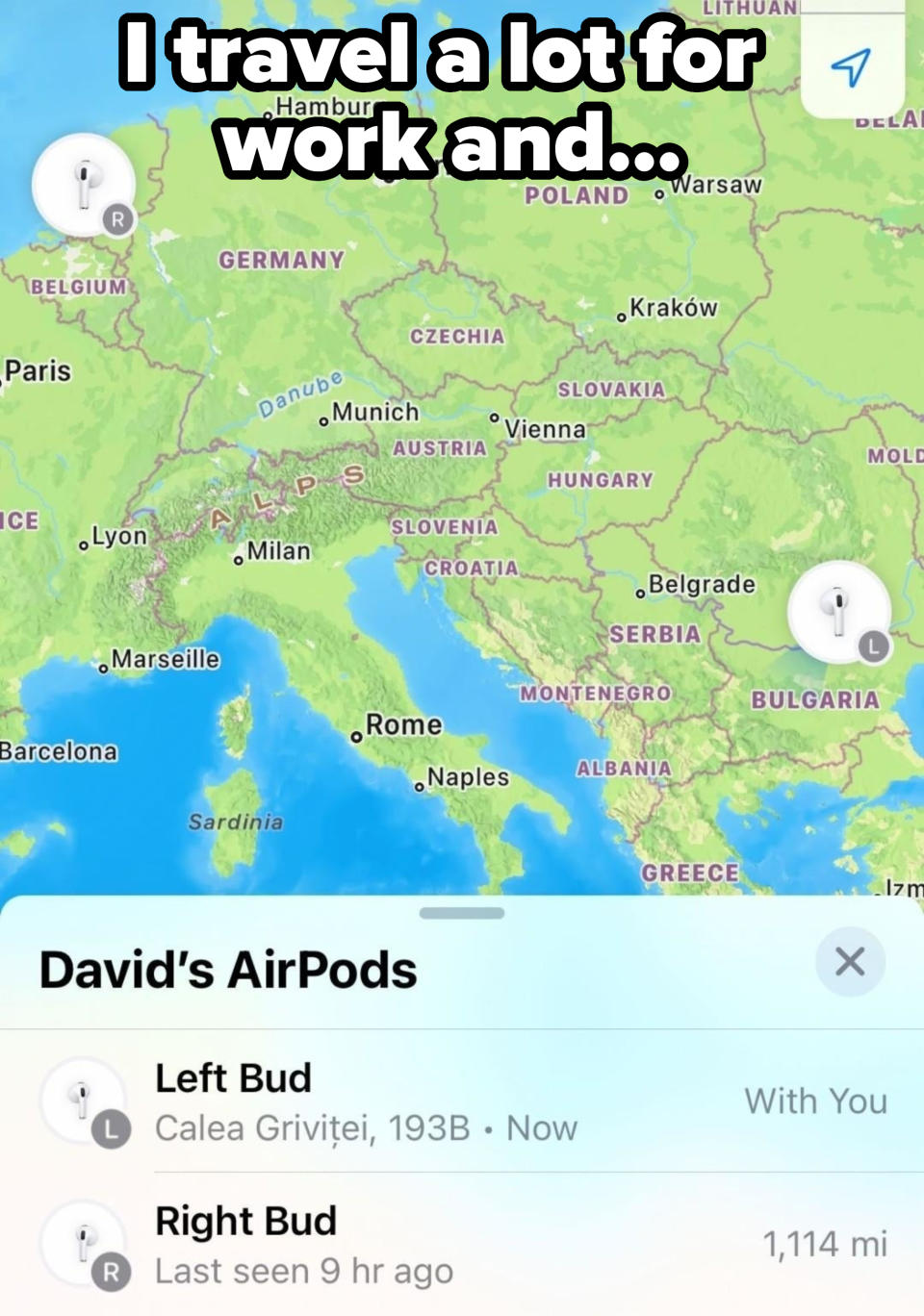 "David's AirPods"