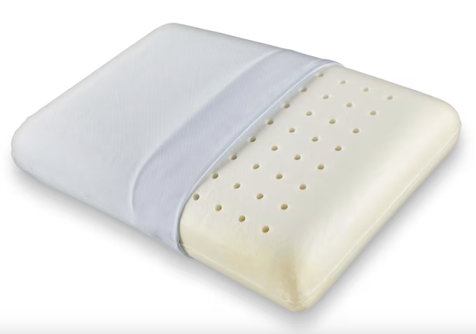For Living Ergonomic Ventilated Memory Foam Pillow (photo via Canadian Tire)