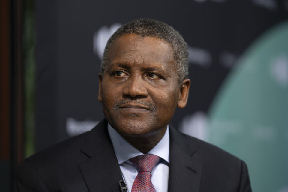 <strong>Estimated net worth of US $8.3 billion </strong>I Alhaji Aliko Dangote GCON (Age 63) is a Nigerian businessman, philanthropist and founder chairman of Dangote Group, an industrial conglomerate in Africa. He is the 162nd wealthiest person in the world and the richest person in Africa.
