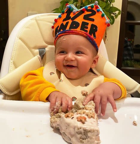 Halsey/Instagram Halsey's son Ender on his 6-month birthday