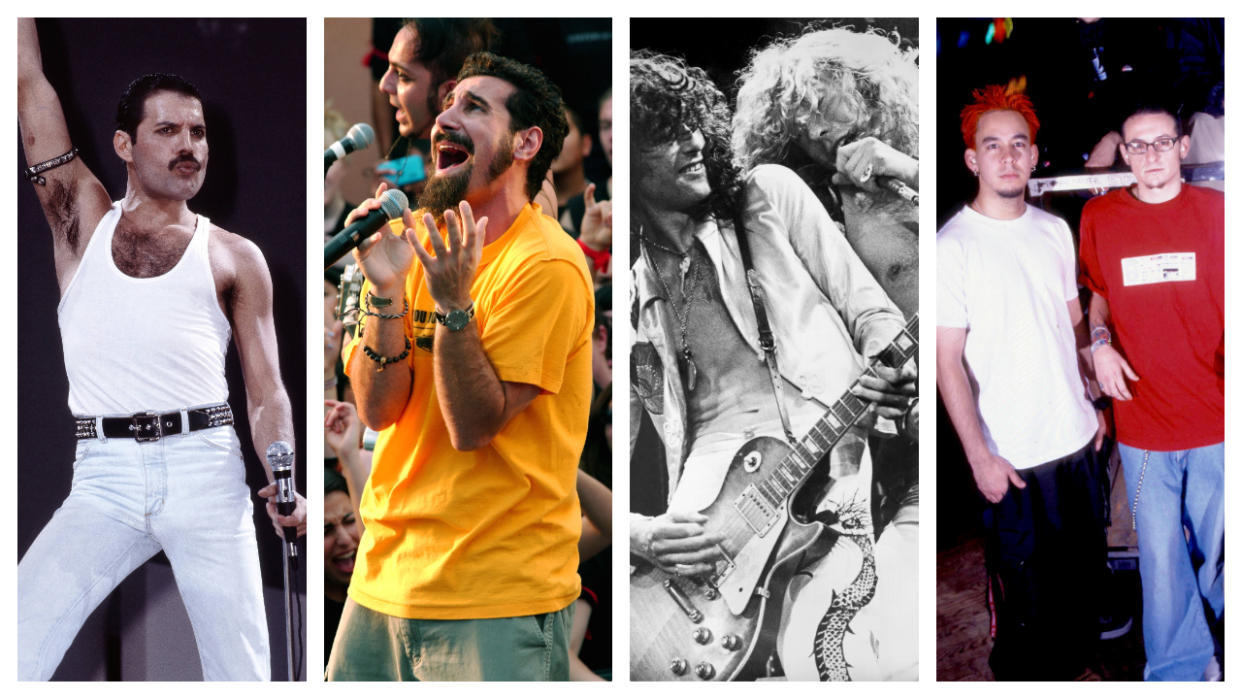  Freddie Mercury, Serj Tankian, Linkin Park and Led Zeppelin 