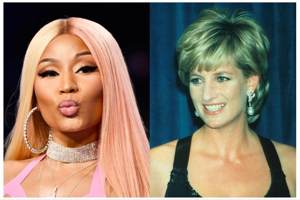 Nicki Minaj paid tribute to Diana, Princess of Wales (Getty)