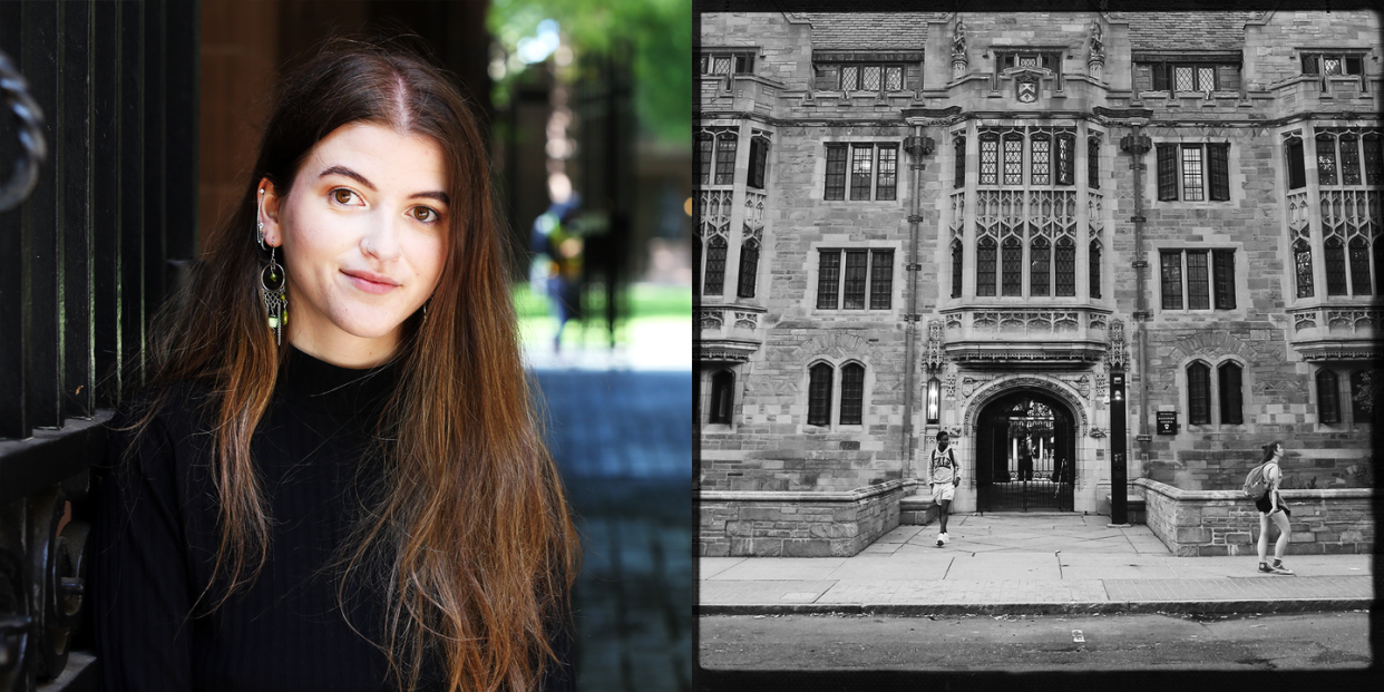 yale junior alicia abramson and the university in black and white