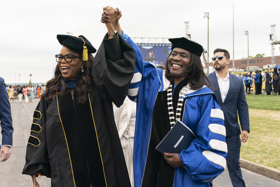 Oprah tells class of 2023 to follow 'still, small voice'